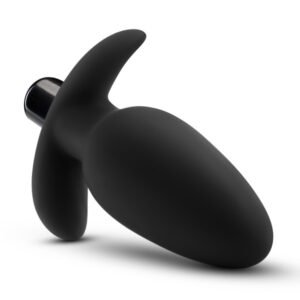 ANAL ADVENTURES PLATINUM SILICONE SADDLE PLUG BLACK