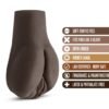 HOT CHOCOLATE DOGGY STYLE DEANNA VIBRATING REALISTIC MASTURBATOR CHOCOLATE