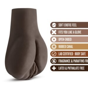 HOT CHOCOLATE DOGGY STYLE DEANNA VIBRATING REALISTIC MASTURBATOR CHOCOLATE
