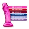 B YOURS SWEET N SMALL 4IN DILDO W/ SUCTION CUP PINK