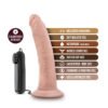 DR SKIN DR DAVE 7IN VIBRATING COCK W/ SUCTION CUP VANILLA