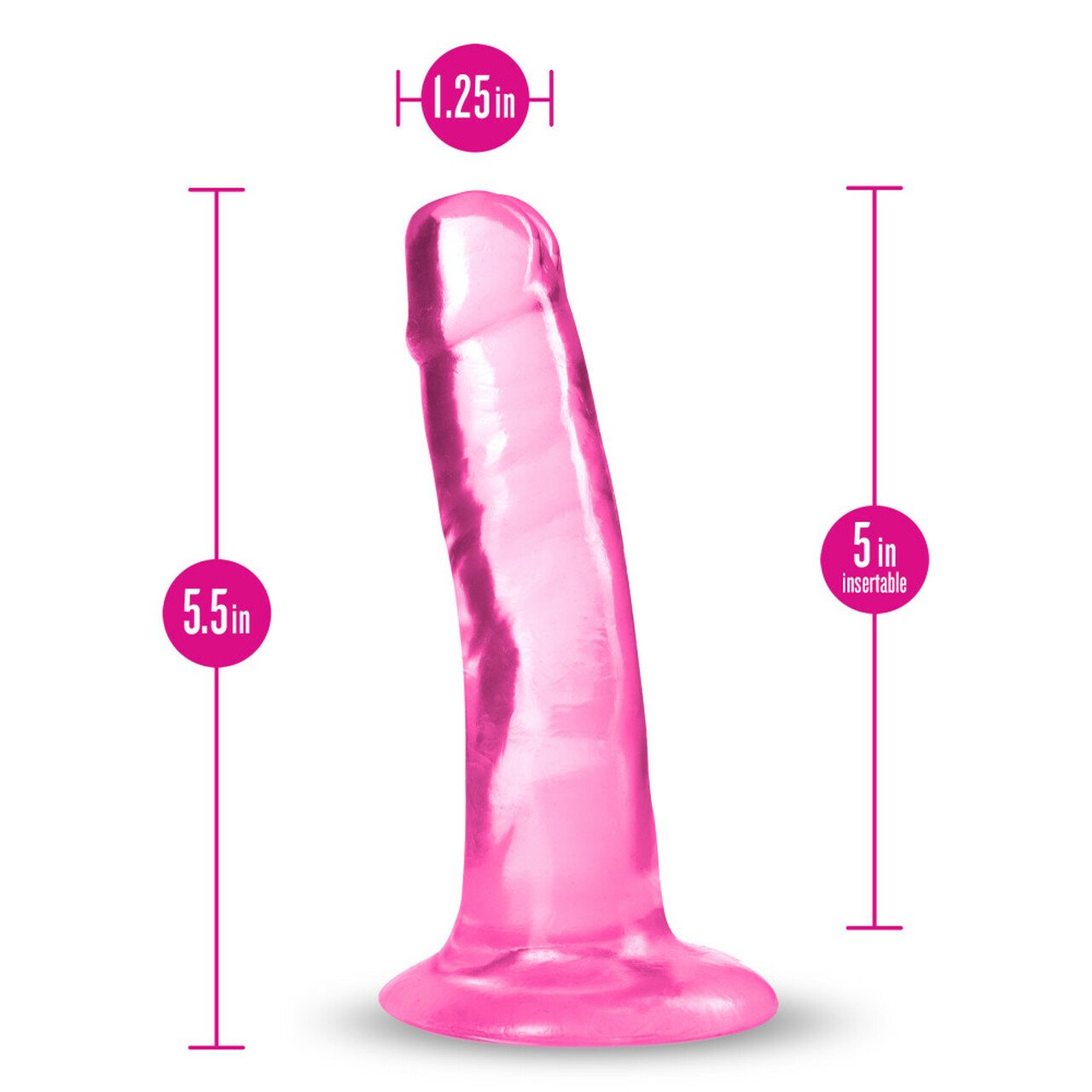 BN14510byoursplushardnhappydildopinkdildo6