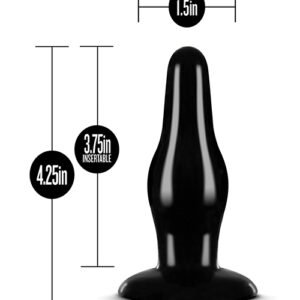 ANAL ADVENTURES PLEASURE PLUG BLACK
