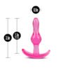 B YOURS CURVY ANAL PLUG PINK