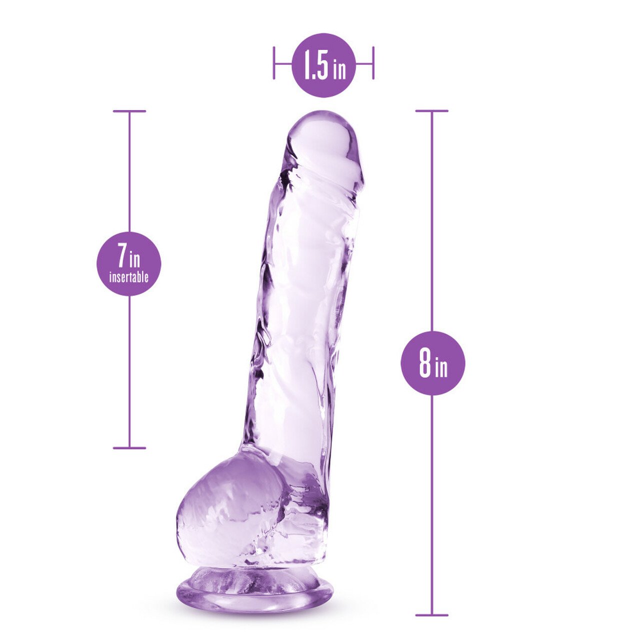 BN51501naturallyyours8inpinkdildo6