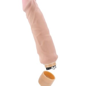 X5 9IN HARD ON VIB DILDO NATURAL