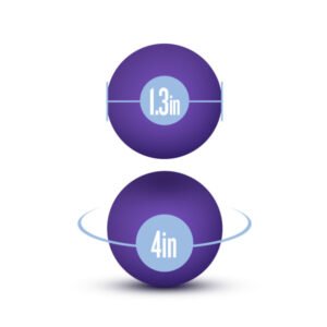 LUXE DOUBLE O KEGEL BALLS 1.3 OZ PURPLE