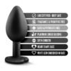TEMPTASIA BLING PLUG SMALL BLACK