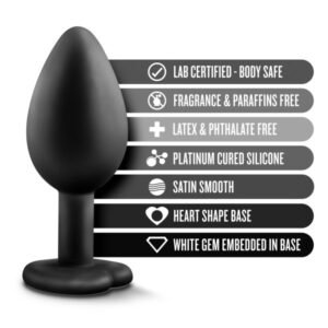 TEMPTASIA BLING PLUG SMALL BLACK