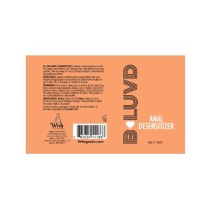 B-LUVD ANAL DESENSITIZER ORANGE 4OZ