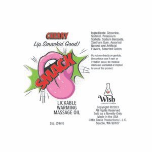 SMACK CHERRY 2 OZ WARMING MASSAGE OIL