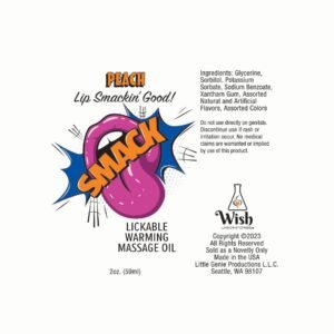 SMACK PASSION FRUIT 2 OZ WARMING MASSAGE OIL