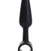(D)IN A BAG BUTT PLUG 3 BLACK VIBRATING "