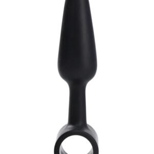 (D)IN A BAG BUTT PLUG 3 BLACK VIBRATING "