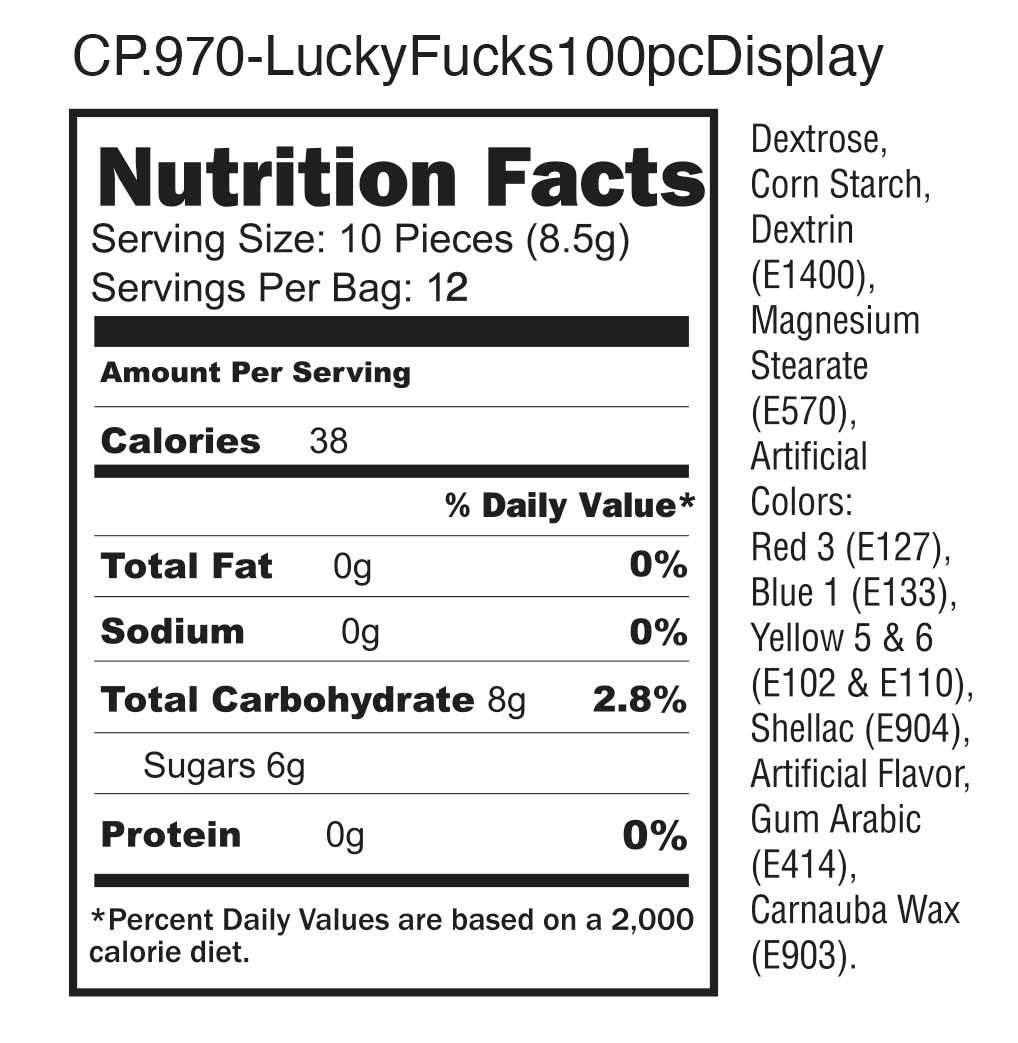 CAP968adultcandy100pcdisplayingredients