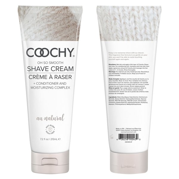 CE100107aunaturalcoochyshavecream7pt2oztube2