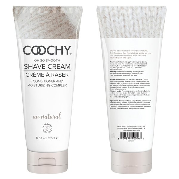 CE100112coochyshavecreamaunatural12pt5oz2