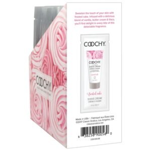 COOCHY SHAVE CREAM FROSTED CAKE FOIL 15 ML 24PC DISPLAY