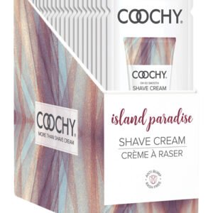 COOCHY SHAVE CREAM ISLAND PARADISE FOIL 15 ML 24PC DISPLAY
