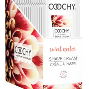 COOCHY SHAVE CREAM SWEET NECTAR FOIL 15 ML 24PC DISPLAY