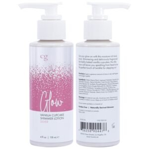 GLOW VANILLA CUPCAKE SHIMMER LOTION SILVER 4 FL OZ