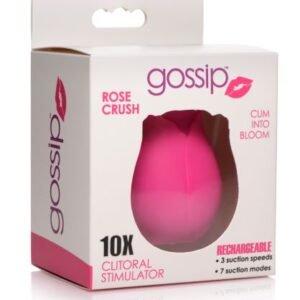 GOSSIP ROSE 10X SILICONE CLIT SUCTION STIMULATOR MAGENTA
