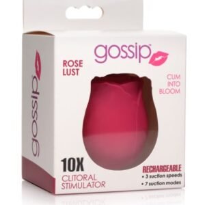 GOSSIP ROSE 10X SILICONE CLIT SUCTION STIMULATOR BURGUNDY