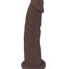 FLESHSTIXXX 7IN SILICONE DILDO NO BALLS CHOCOLATE