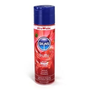 SKINS STRAWBERRY WATER BASED LUBRICANT 4.4 OZ
