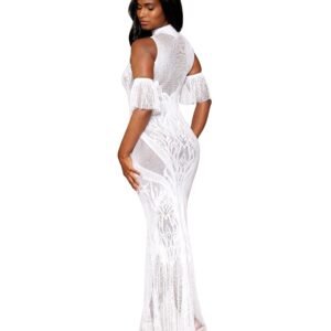 BODYSTOCKING GOWN WHITE O/S