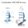 DOCTOR LOVE ZINGER DUAL VIBRATING COCK SLEEVE BLUE