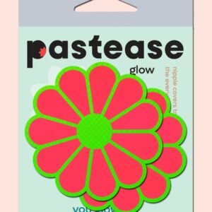 PASTEASE GLOW IN THE DARK PINK & GREEN FLOWERS