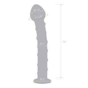 GLAS MR SWIRLY SPIRAL GLASS DILDO