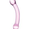 GLAS DOUBLE TROUBLE PURPLE DILDO