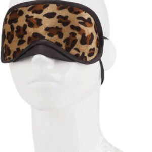LUX FETISH PEEK-A-BOO LOVE MASK LEOPARD