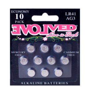EVOLVED LR-44 BATTERY 10PK