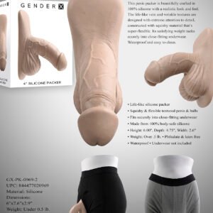 GENDER X 4IN SILICONE PACKER LIGHT