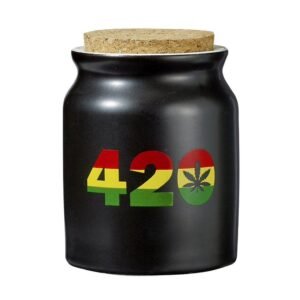 MATTE BLACK 420 STASH JAR