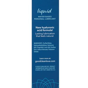 GOOD CLEAN LOVE LIQUID LUBE 1.69 OZ/50ML (NET)