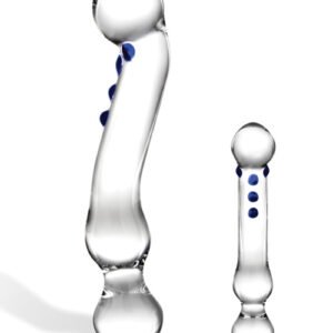 GLAS 6 CURVED G-SPOT GLASS DILDO "