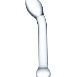 GLAS 8 SLIMLINE G SPOT GLASS DILDO "