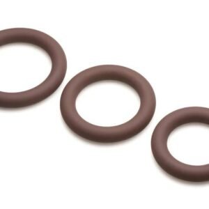 JOCK DISCREET SILICONE COCK RING SET DARK