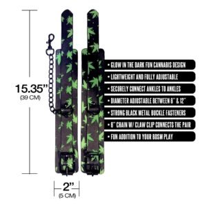 STONER VIBES ANKLE CUFFS GLOW IN THE DARK CHRONIC COLLECTION