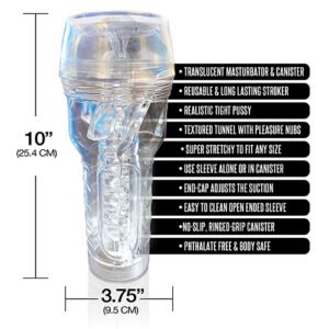 MSTR B8 IN THE CLEAR PUSSY STROKER