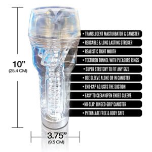 MSTR B8 IN THE CLEAR MOUTH STROKER
