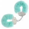 OUCH! HEAVY DUTY FLUFFY HANDCUFFS - POWDER GREEN