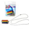 RAINBOW MILITARY I.D. TAG NECKLACE
