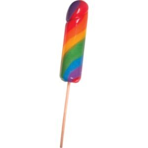 JUMBO RAINBOW COCK POPS 6PC DISPLAY