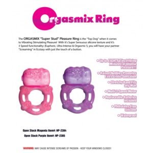 (WD) SUPER STUD ORGASMIX RING MAGENTA