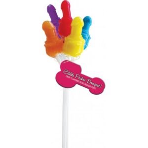 PECKER CANDY BOUQUET 72 PCS PAIL DISPLAY